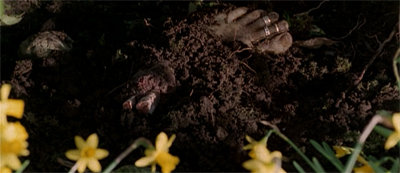 One foot in the grave...