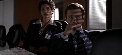 "Don't worry. I'm sure this character development is part of a long-term character arc. What? Yeah, I'd love to lead an assault team to catch a military-trained psychopath at the end of the first part of a two-parter!"