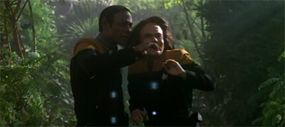 "Chakotay's on his own here."