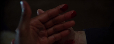 "Nobody makes me bleed... my own blood, I guess?"