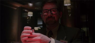 Playing his cards close to his chest...