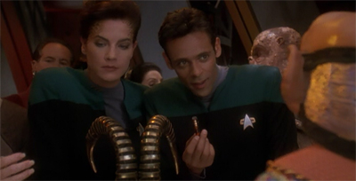 "Well, at least Julian didn't suggest that we enjoy the program together..."