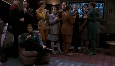 "The whole room is watching us." Even Bashir. Especially Bashir.