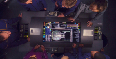 "I love it when a plan comes together." "Wrong twentieth century television show, Trip." "Nuts."