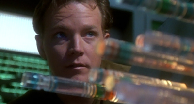 "You know, they probably shouldn't have locked me in here with a computer that has access to recordings of Seska's conversation with Jonas. Just sayin'."