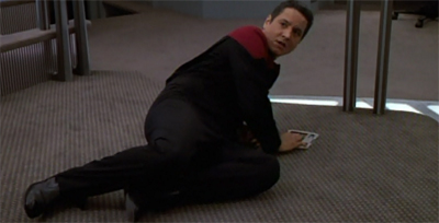 Paris' insubordination really floors Chakotay...