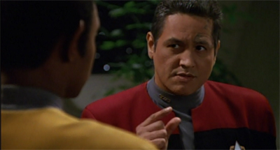 Upon discovering Brad Dourif was playing Suder, Chakotay was asked how much reasonable doubt he had.