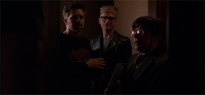It is very cute that the Lone Gunmen disguise themselves as each other...