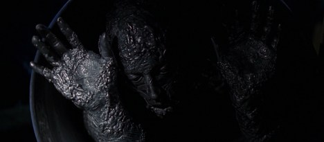 Testing his metal...