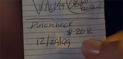 Calling in a marker...