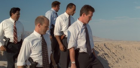 "Thank goodness we all wore different ties. That might have been awkward."