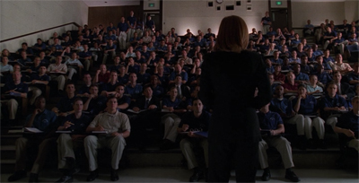 Playing to the audience.