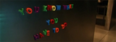 "Hm. We really need to talk to our ghost daughter about these ominous messages she's leaving."