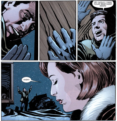 You cannot take Mulder anywhere...