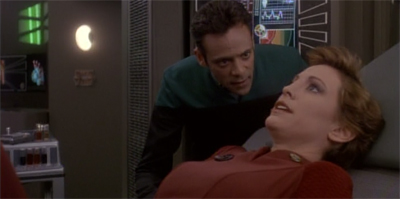 "So, no morning sickness yet?"