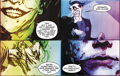 The Joker's not feeling himself today...