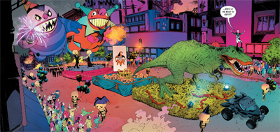 You can practically hear the Prince music.