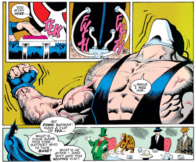 Flexing his muscles...