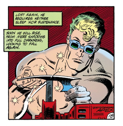 "Just workin' shirtless in my bat-cave. As you do."