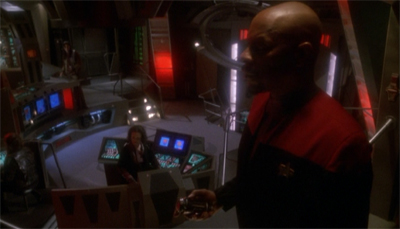 "Aye, Captain. Lighting set to 'mood'."