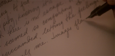 You know, for a guy who doesn't write on paper that often, his handwriting's pretty great.