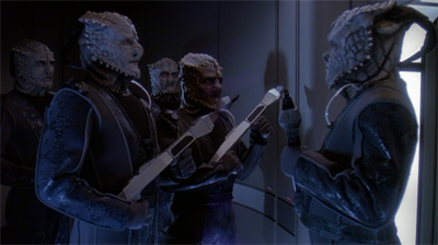 "Now that you mention it, these weapons are a lot less intimidating."