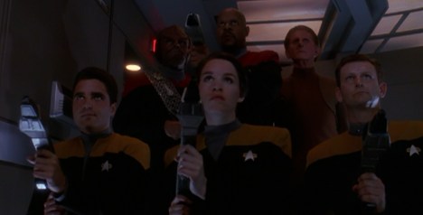 Boy, does Sisko ever break out the welcome wagon...