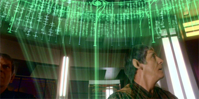 The writing is on the wall for V'Las' sinister plans. Well, in mid-air at least.