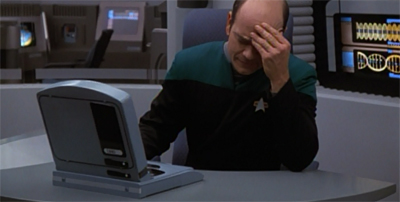 "I really don't want to be in charge of laundry when the crew get back."