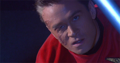 "What? Are you crazy? I'm not coming up there! I just put this red shirt on!"