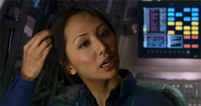 Flowers in her hair...