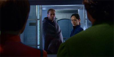 "You know, I'm beginning to suspect Phlox might not be a qualified doctor at all. Maybe Chris Black was on to something with that 'veterinarian' idea."