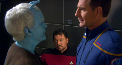 Riker usually went back to his copy of Bound, but unfortunately he'd down whatever the holodeck equivalent of wearing down the video casette is on that one.