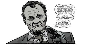 Keeping himself informed...