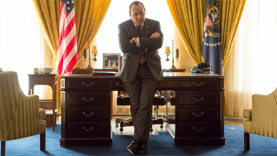 "You know, this was mostly shot during lunch breaks on the House of Cards set."