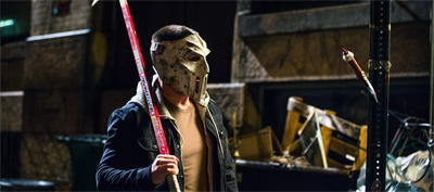 "What gives you the right? What's the difference between you and me?" "I'm not wearing hockey pads!"