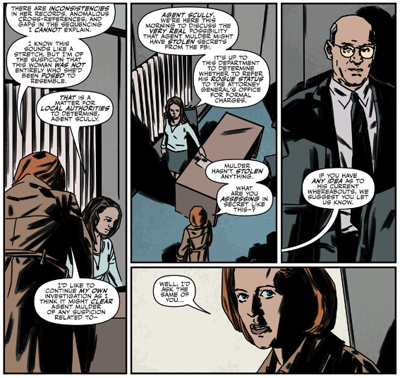 "Oh, and by the way, Mulder's the new Snowden. But let's not make a big deal of it."