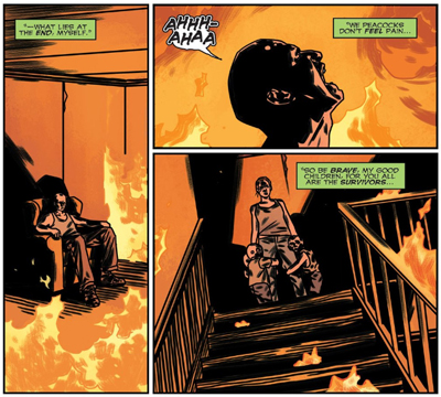 Burning down the house.