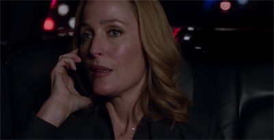 "Keep monologuing, Mulder. I'm listening... Tad, does this phone have a mute button?"