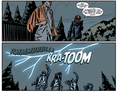 Thunderbolts and lightning, very very frightnening...