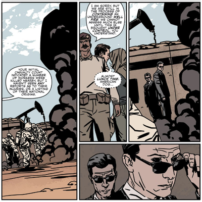 Who called in the Men with Black Eyes?