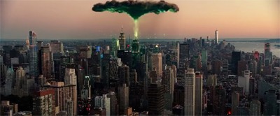 "Looks like somebody saw The Avengers." "Or Teenage Mutant Ninja Turtles: Out of the Shadows."