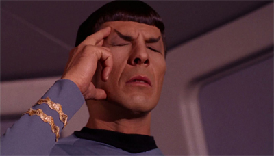This also seems to have been Leonard Nimoy's response on reading the script.