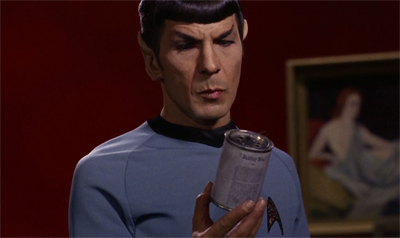 "Mister Scott could not get baked. Curious. This is a tin of baking powder."