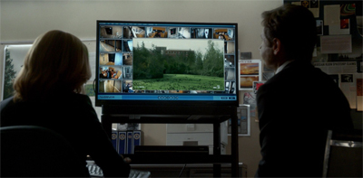 "No, Mulder, we've been over this. Bureau policy insists I have to drive until you learn to clear your browsing history."