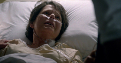 "My son... is named William, too." Funny. I never would have pegged Margaret Scully as a fan of Batman vs. Superman.