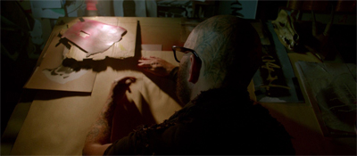 Pouring himself into his art.