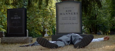 Minding his Manners.