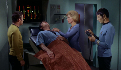 "Think we should tell your wife that you're not going to die?" "Nah. She'll figure it out."