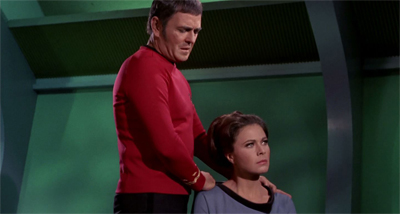 "Um... now might be a good time to talk about what happened to my last girlfriend back on Argelius II."